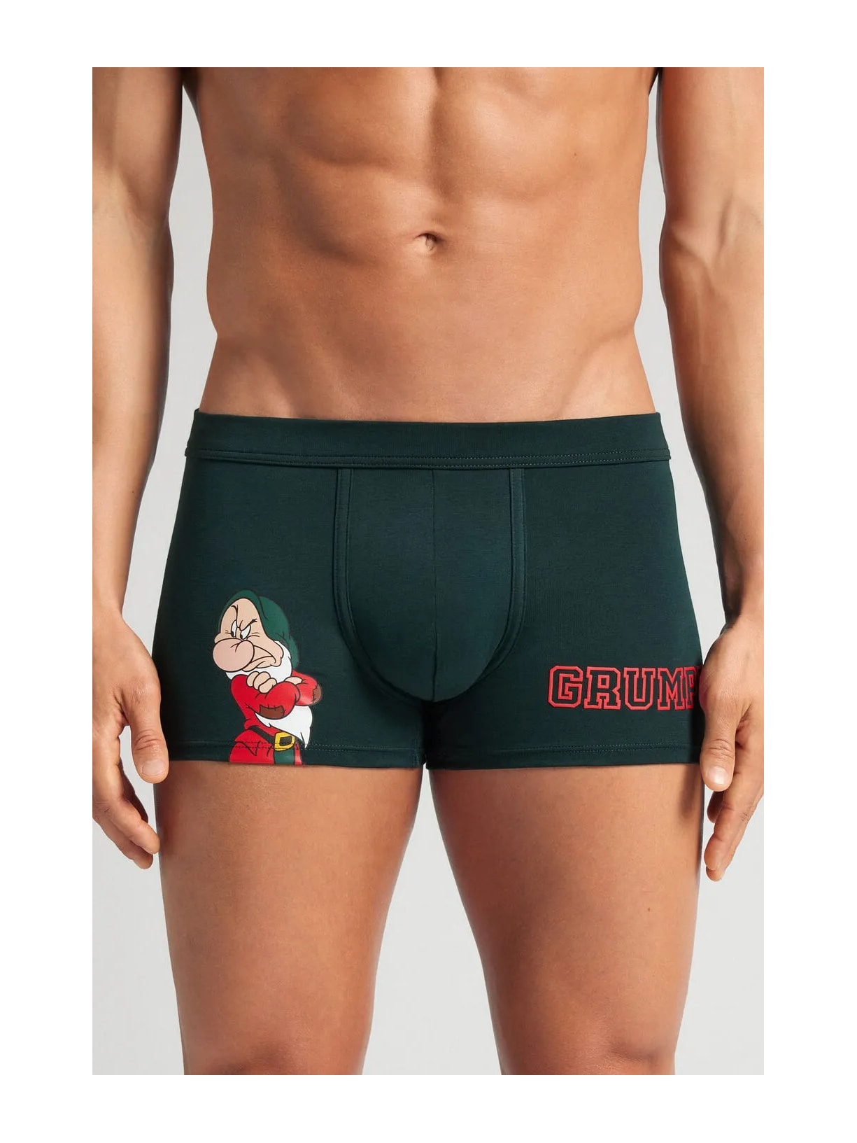 Cueca Boxer Disney Zangado Em Algodão Supima Verde Intimissimi