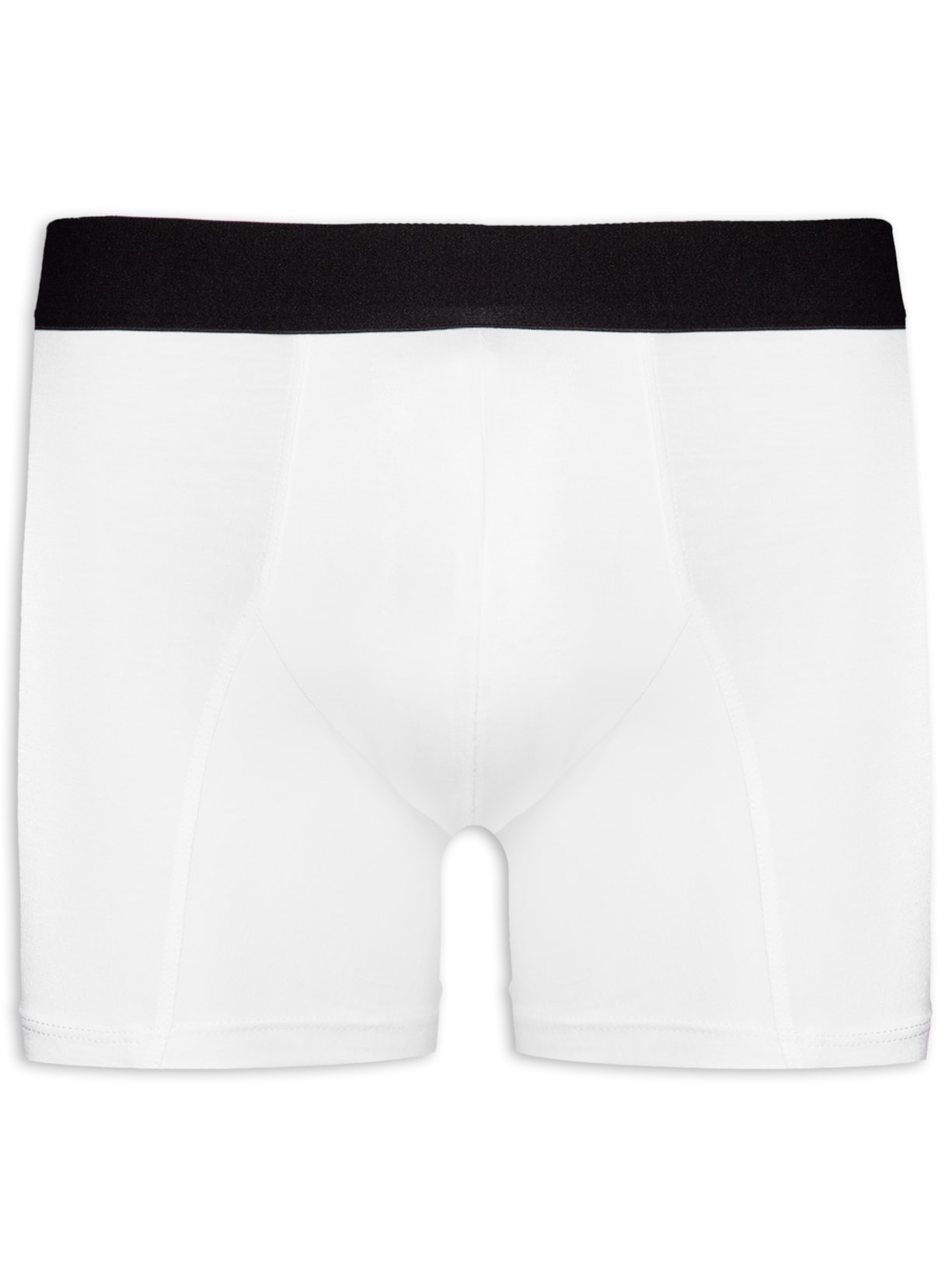 Cueca Boxer Elástico Pima - Branco