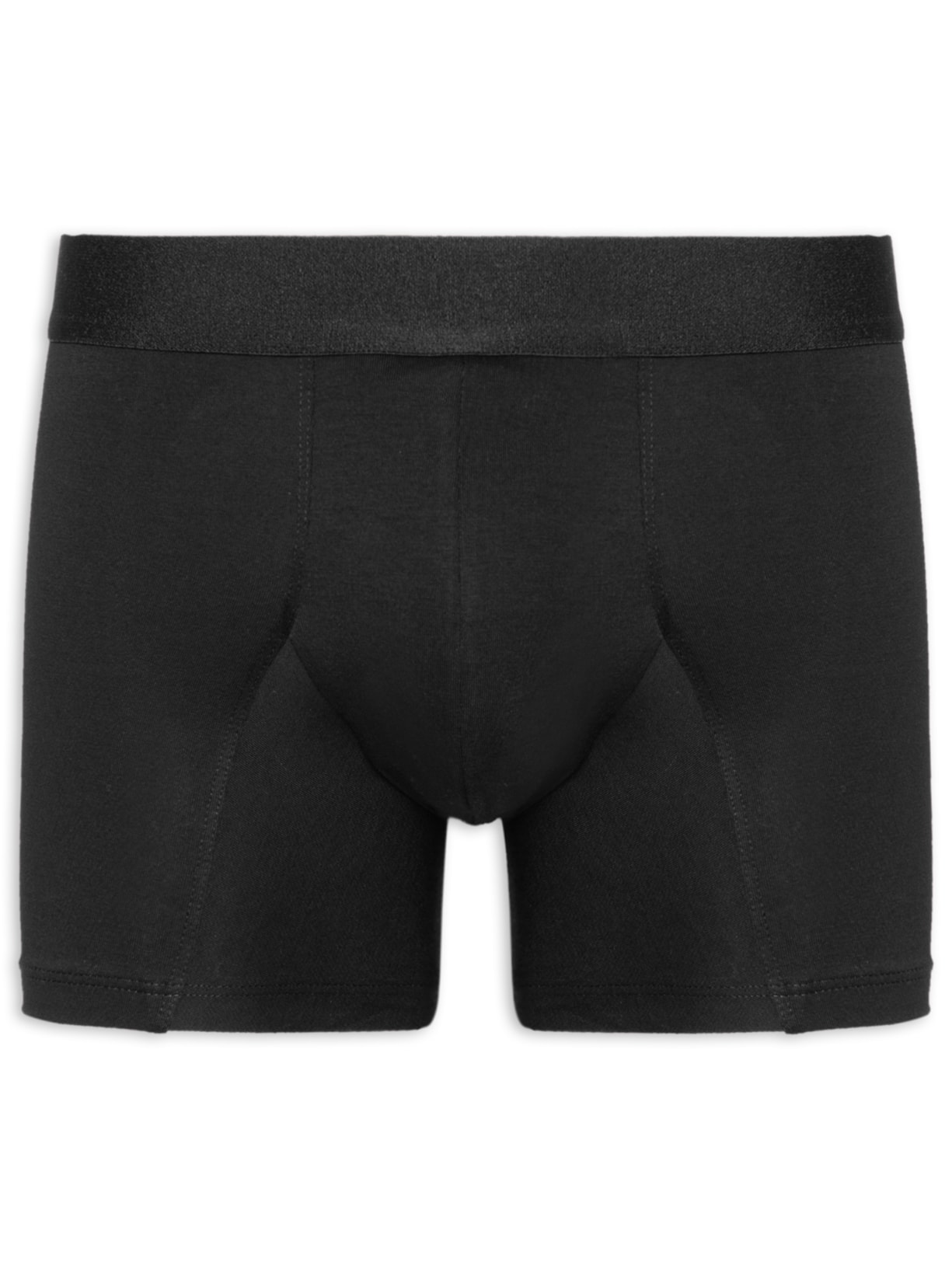 Cueca Boxer Elástico Pima - Preto