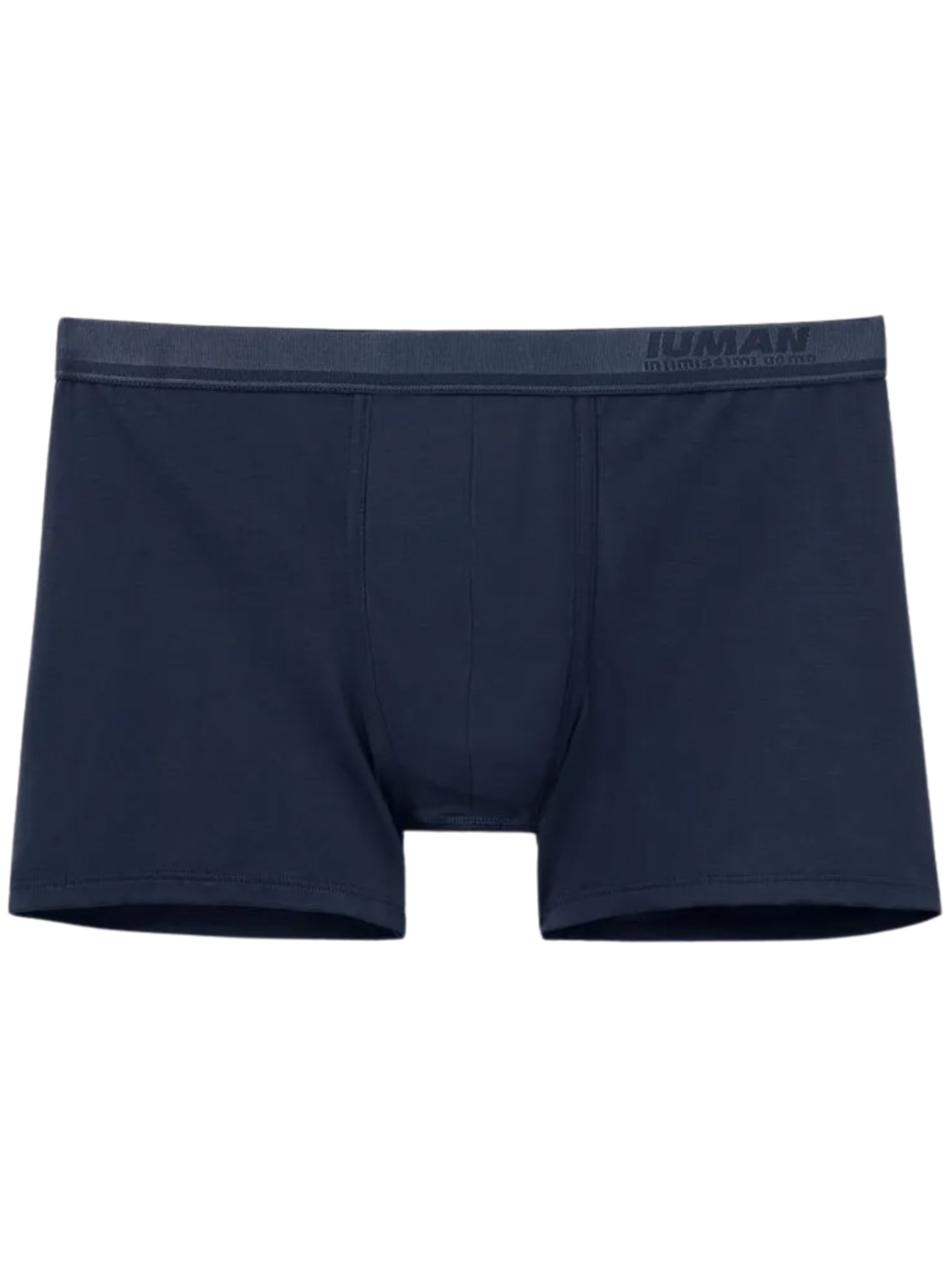 Cueca Boxer Em Algodão Premium Com Logótipo - Azul