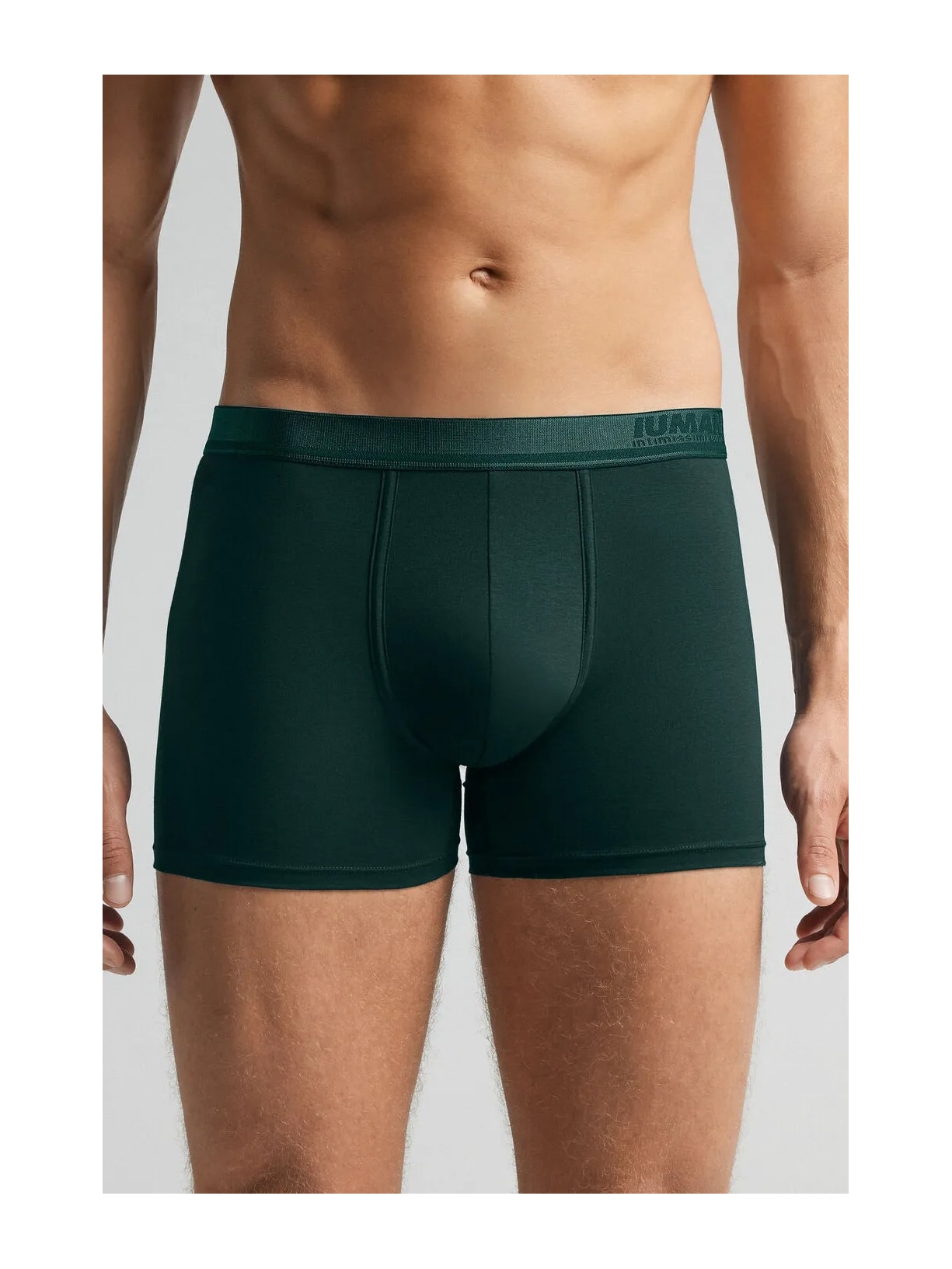Cueca Boxer Em Algodão Premium Com Logótipo Verde Intimissimi