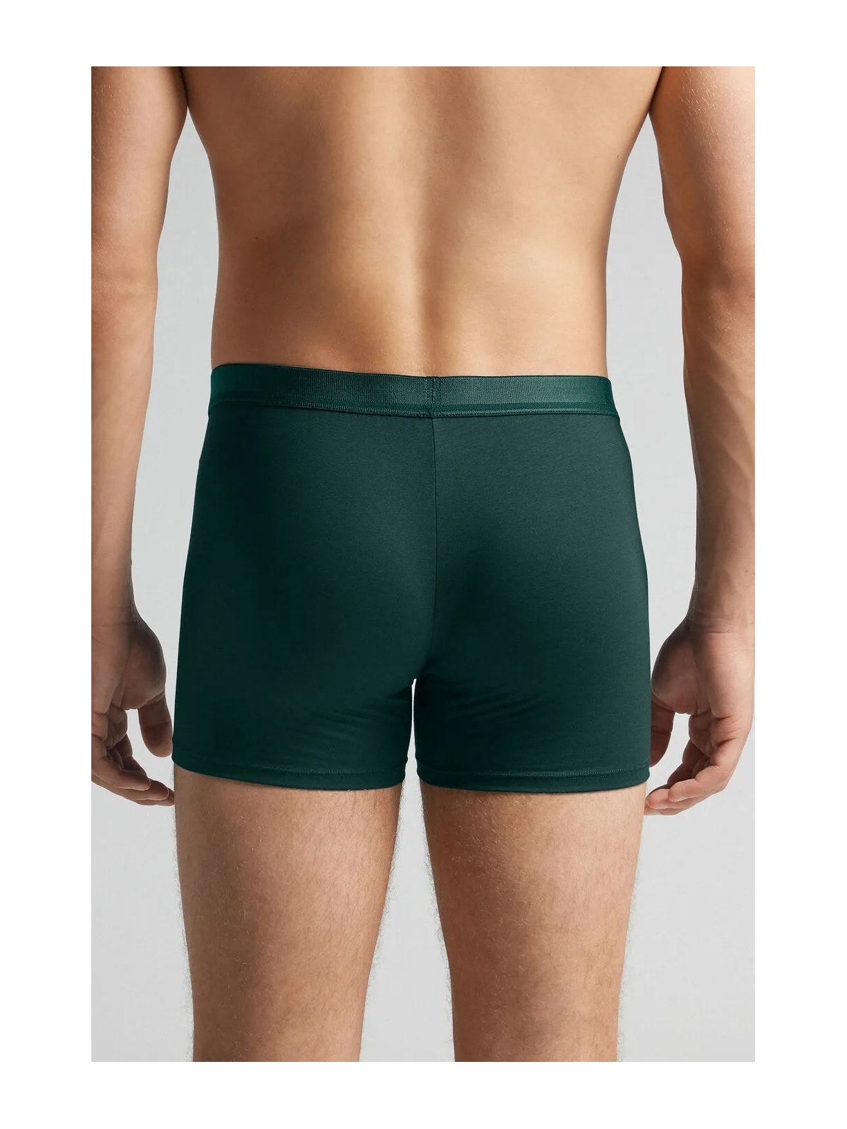 Cueca Boxer Em Algodão Premium Com Logótipo Verde Intimissimi