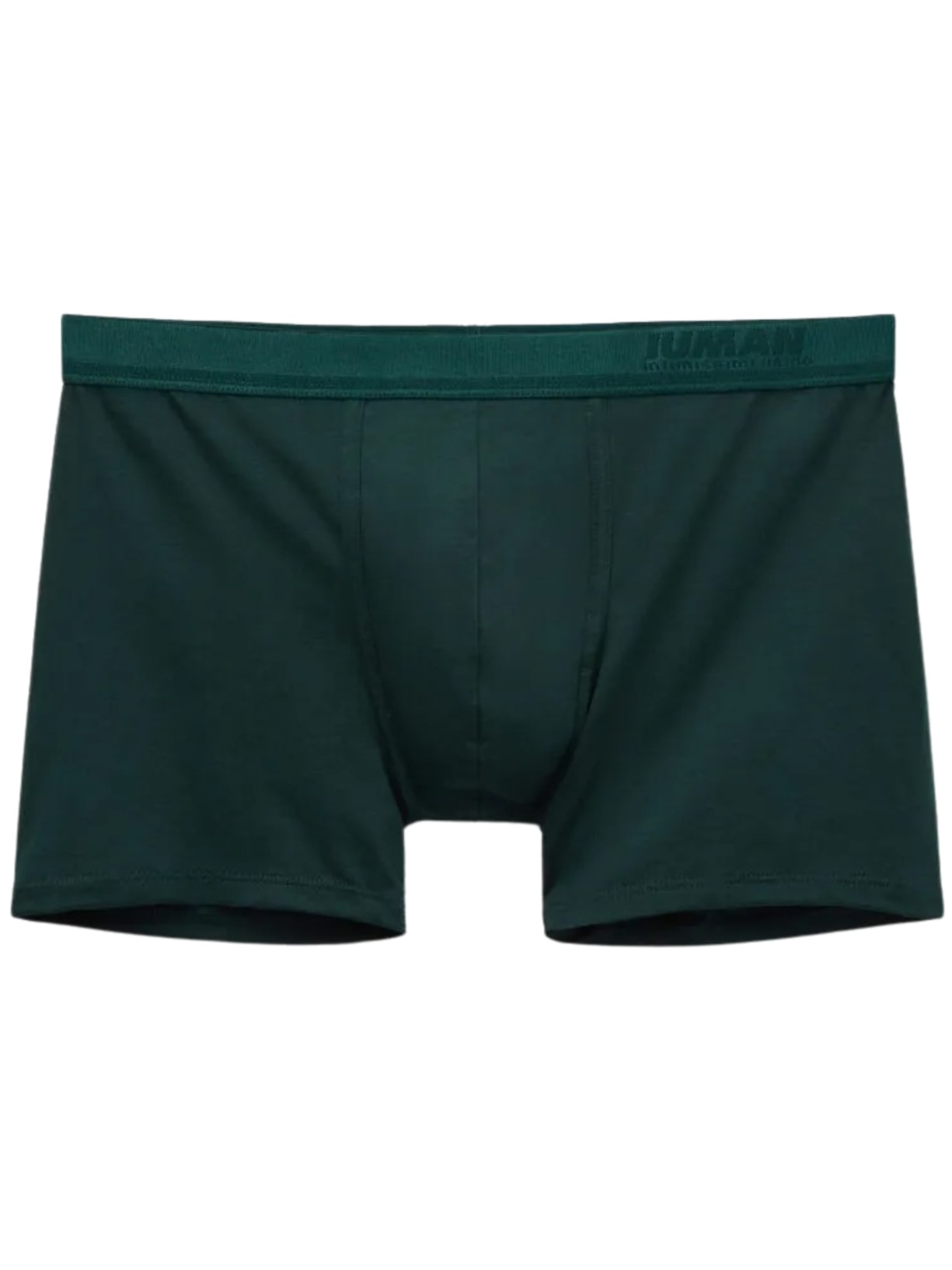 Cueca Boxer Em Algodão Premium Com Logótipo - Verde