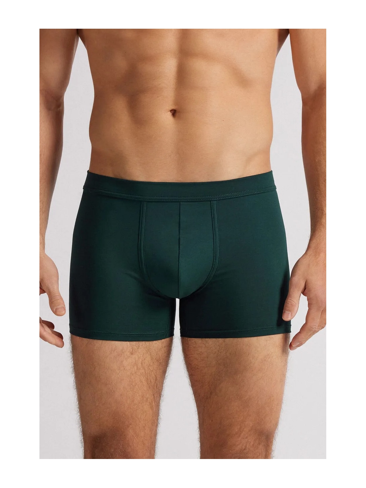 Cueca Boxer Em Algodão Premium Verde Intimissimi