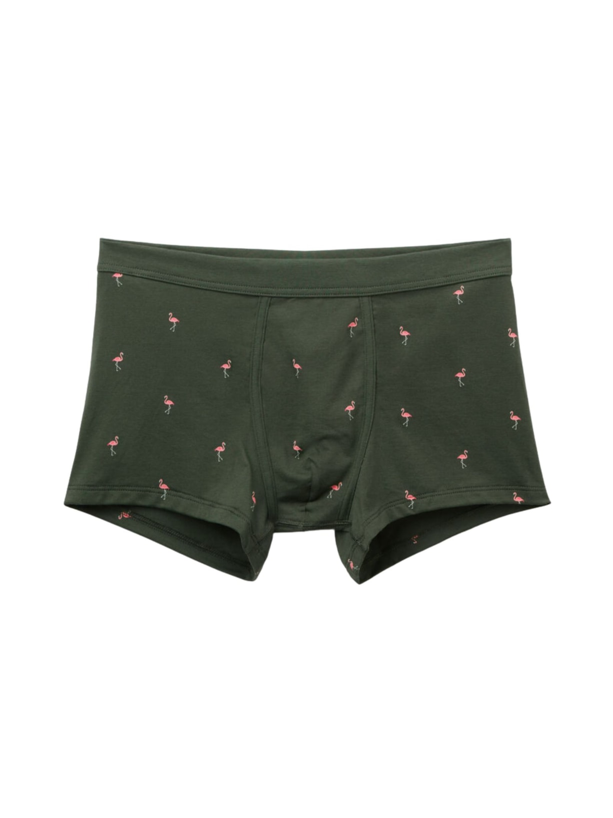 Cueca Boxer Em Algodão Superior Estampado Flamingos Verde Intimissimi