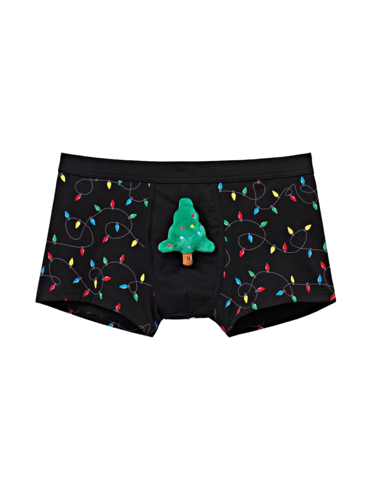 Cueca Boxer Em Algodão Supima Christmas Lights - Preto