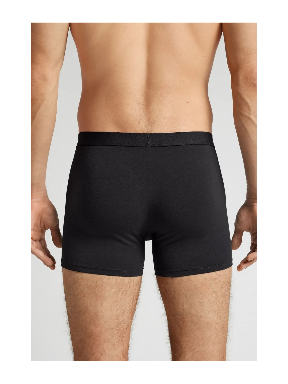 Cueca Boxer Em Algodão Supima Com Elástico Visível Preto Intimissimi