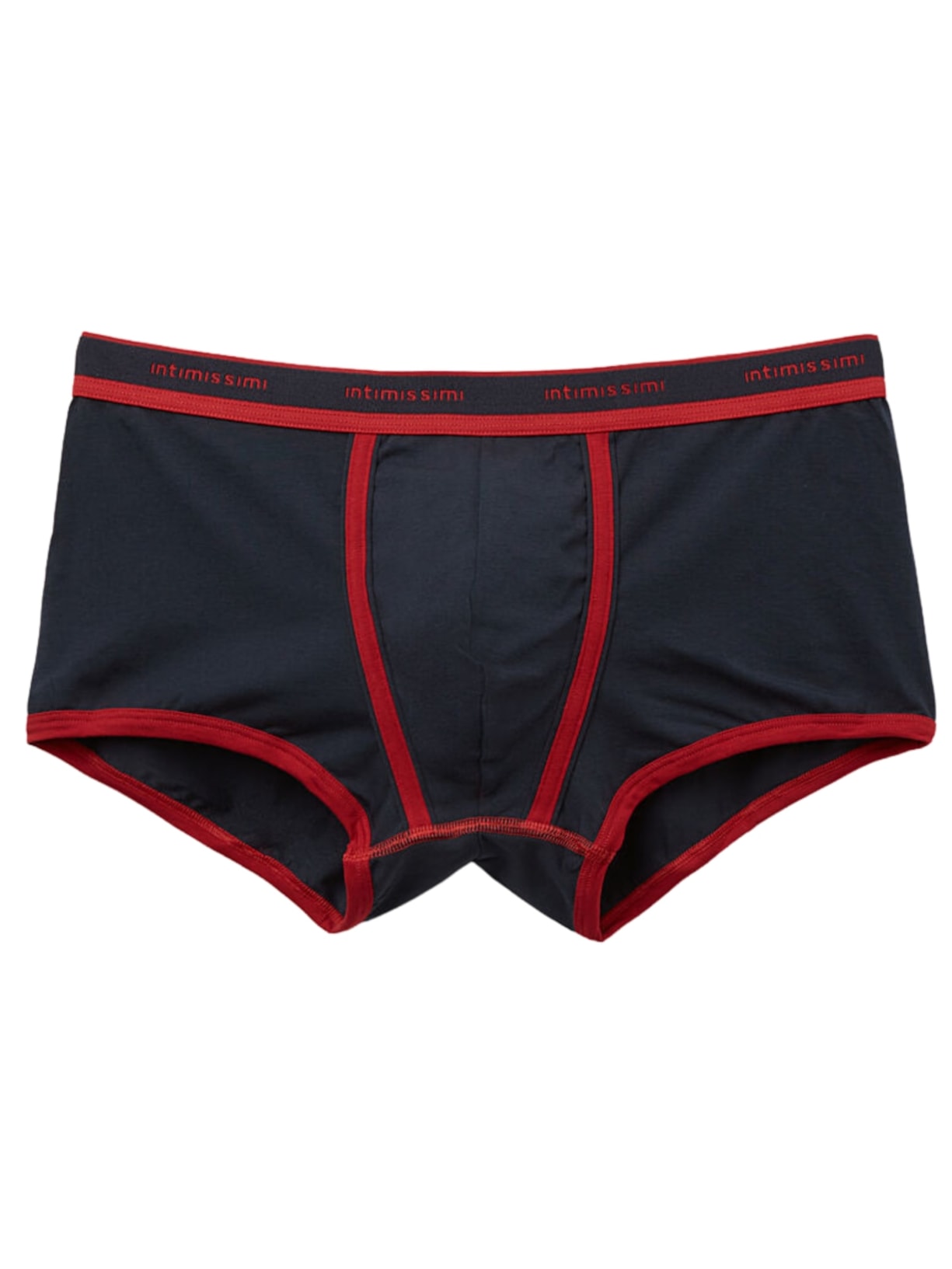 Cueca Boxer Em Algodão Supima Com Logotipo - Azul