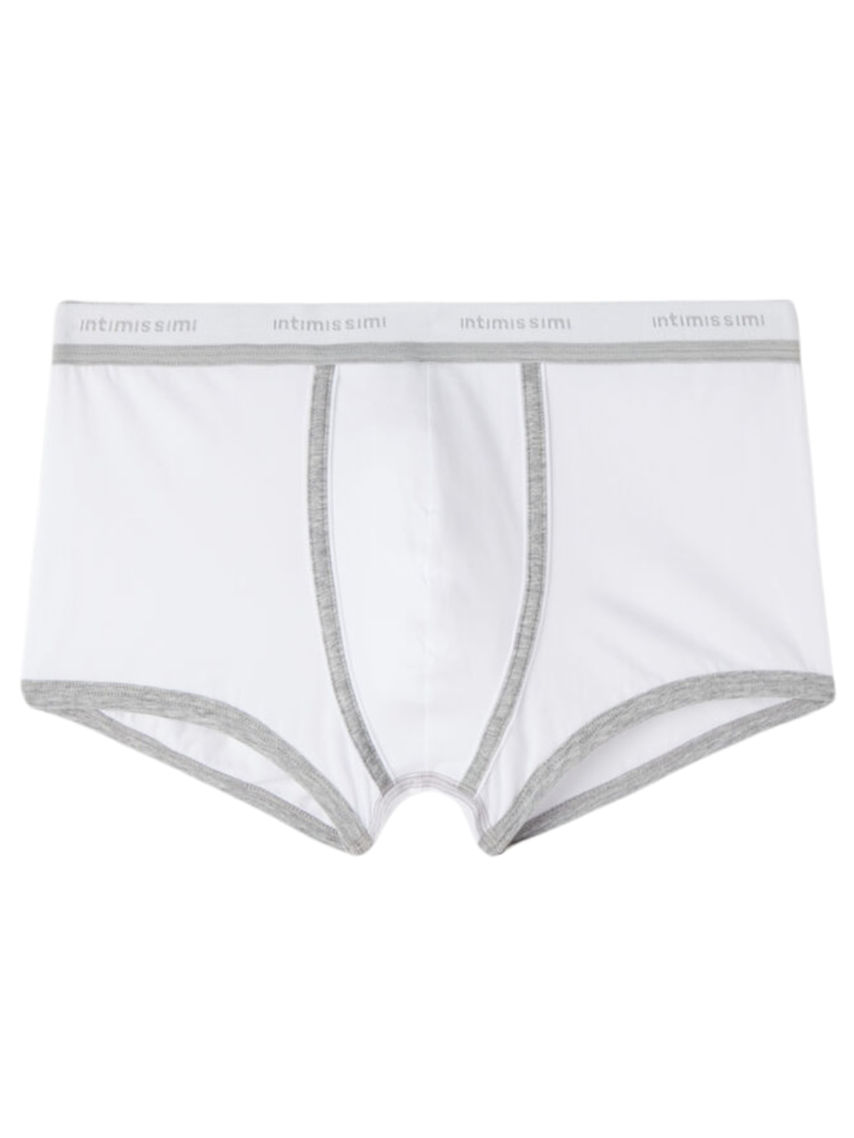 Cueca Boxer Em Algodão Supima Com Logotipo - Branco