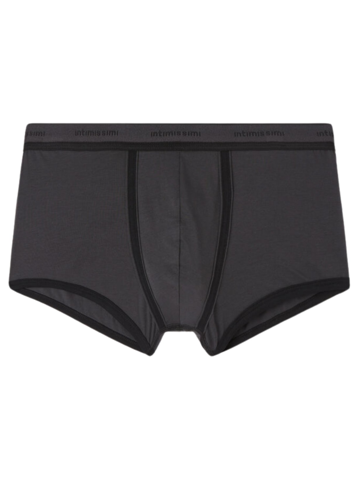 Cueca Boxer Em Algodão Supima Com Logotipo - Preto
