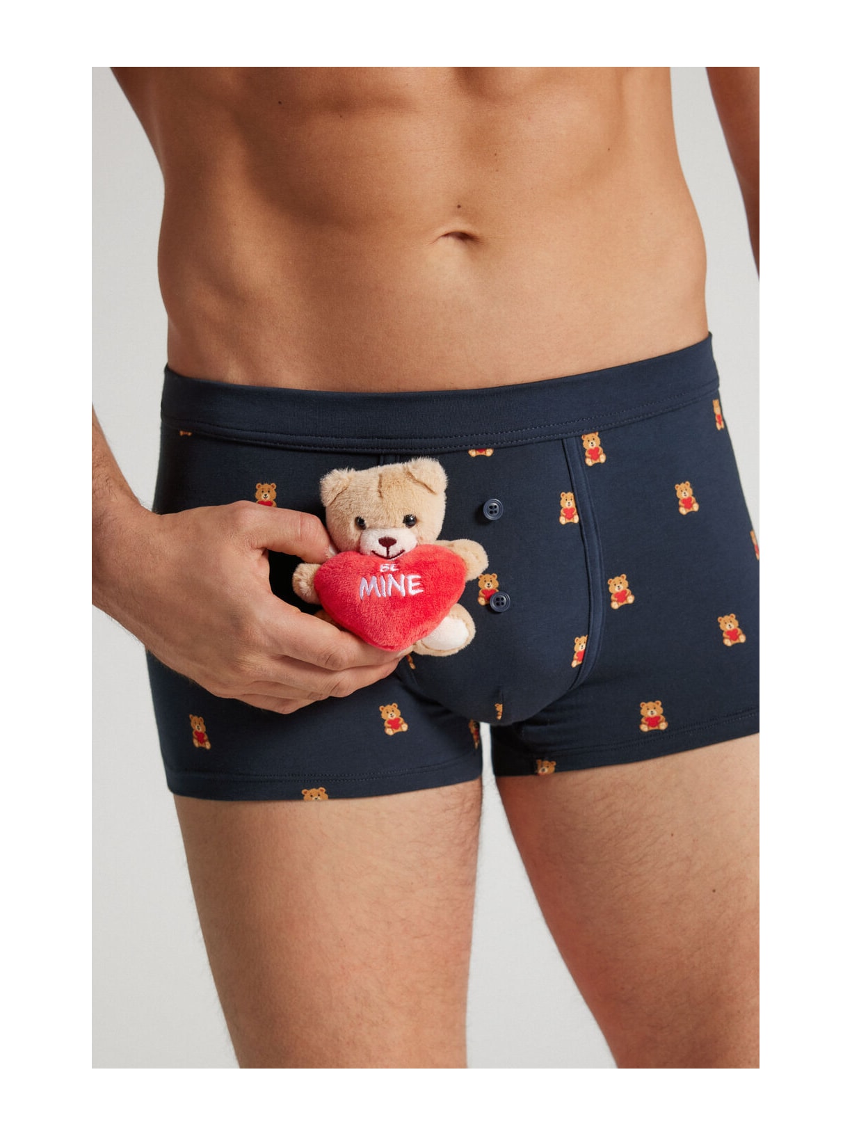 Cueca Boxer Em Algodão Supima Com Pelucía Be Mine Azul Intimissimi