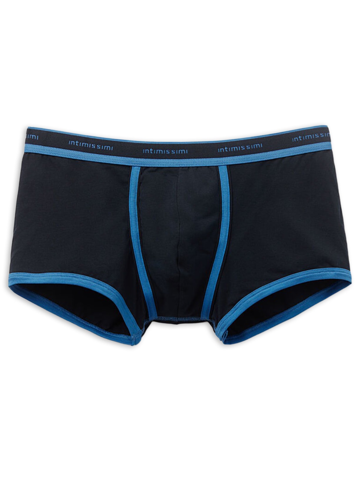 Cueca Boxer Em Algodão Supima Elástico - Azul