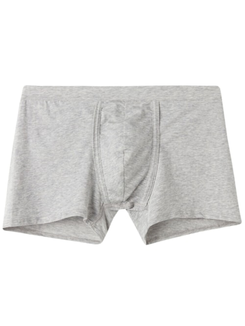 Cueca Boxer Em Algodão Supima Natural Fresh - Cinza