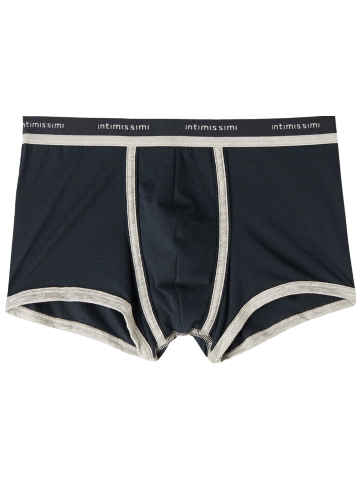Cueca Boxer Em Algodão Supima Natural Fresh Com Logotipo - Azul
