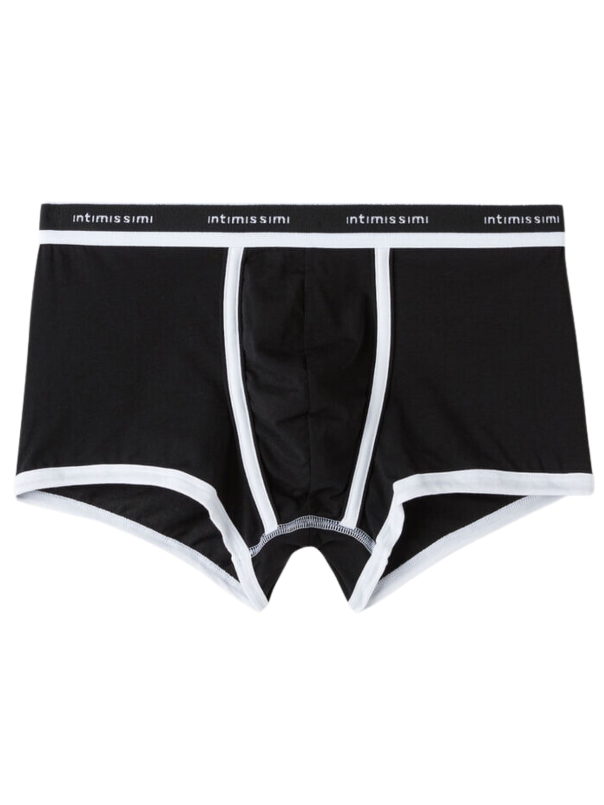 Cueca Boxer Em Algodão Supima Natural Fresh Com Logotipo - Preto