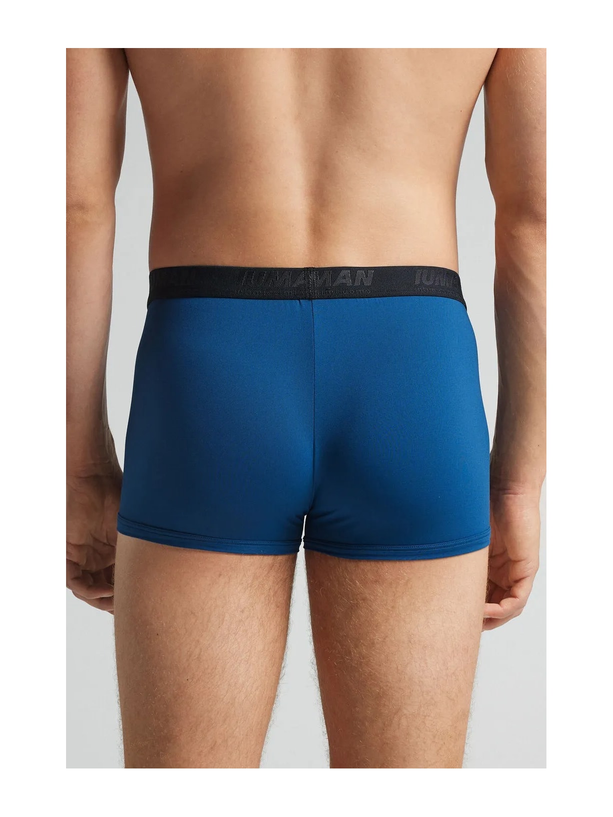 Cueca Boxer Em Microfibra Com Logótipo Azul Intimissimi