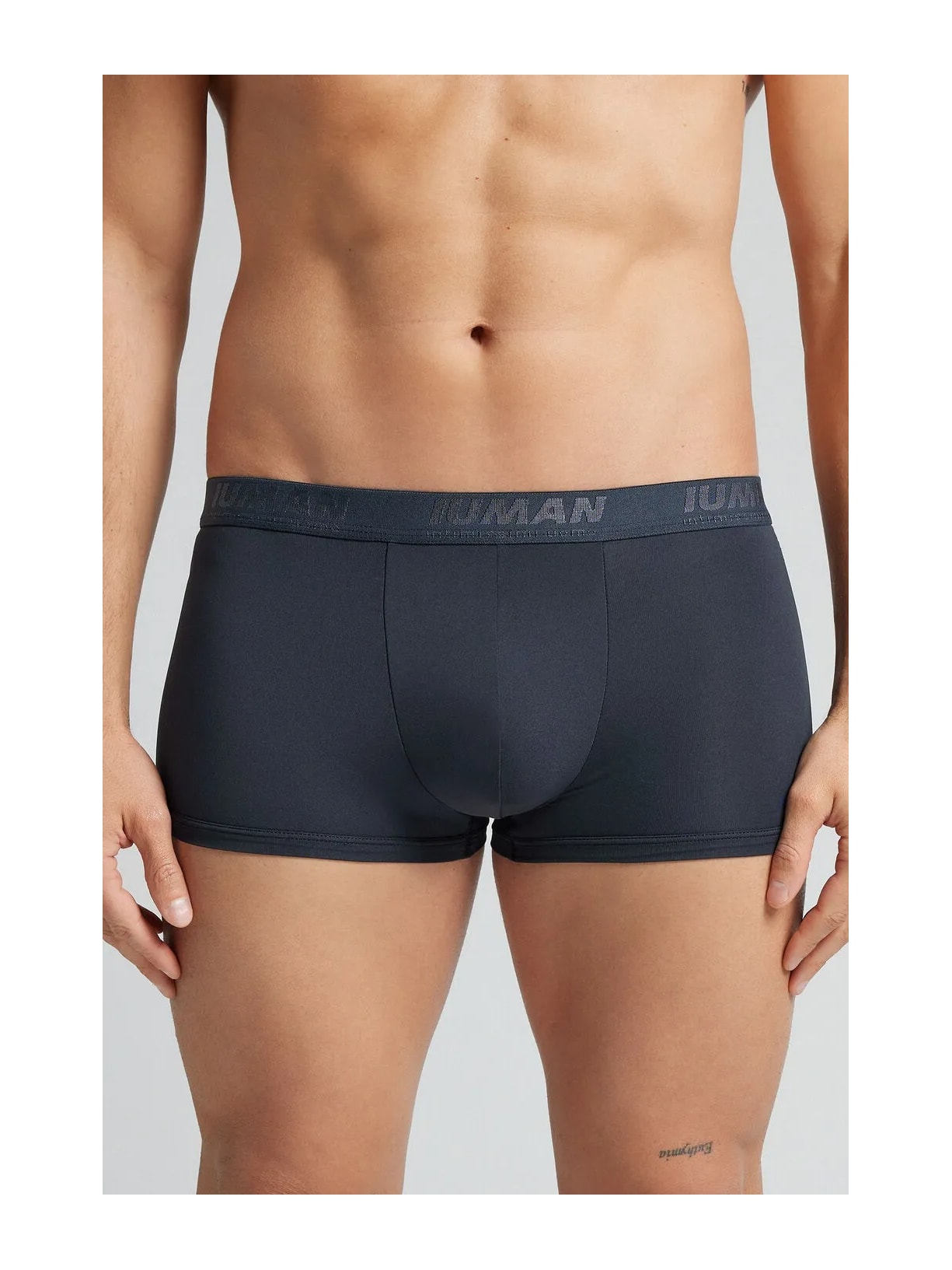 Cueca Boxer Em Microfibra Com Logótipo Azul Intimissimi