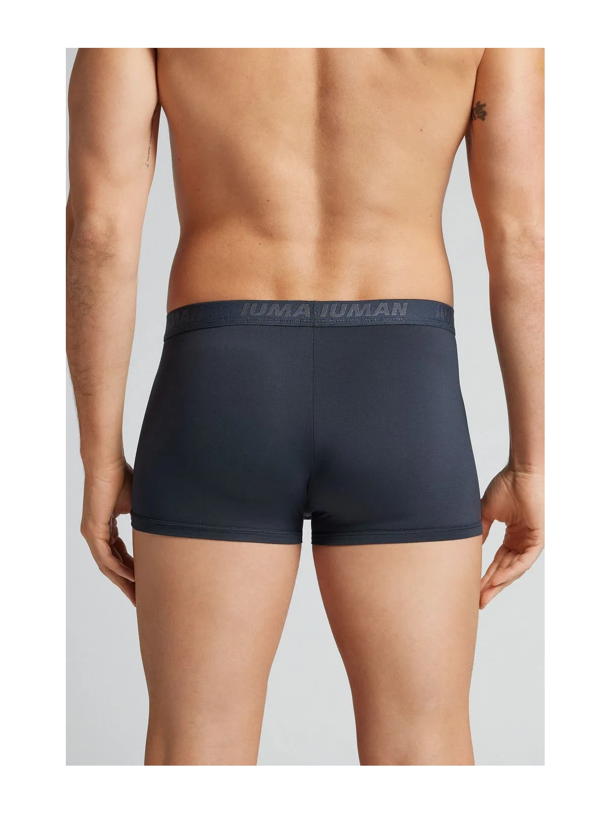 Cueca Boxer Em Microfibra Com Logótipo Azul Intimissimi