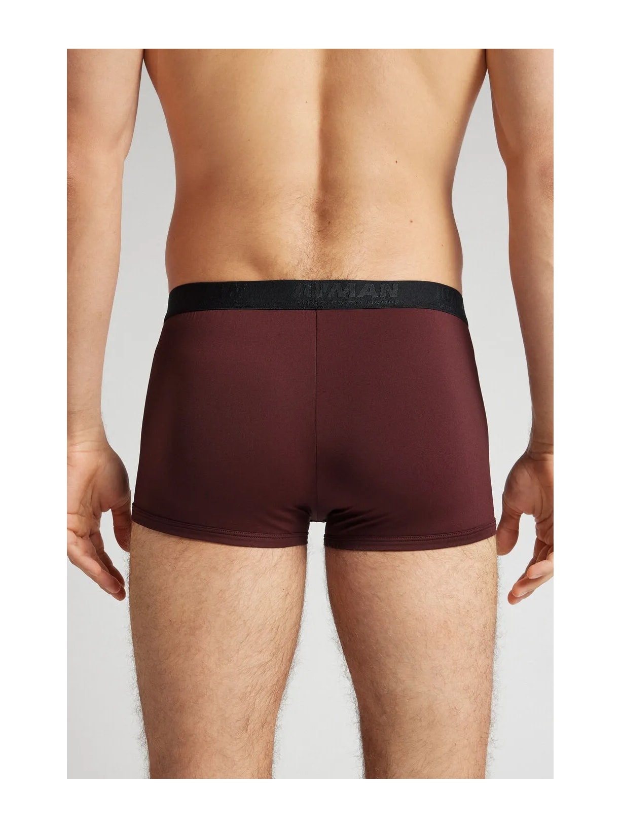 Cueca Boxer Em Microfibra Com Logótipo Bordô Intimissimi