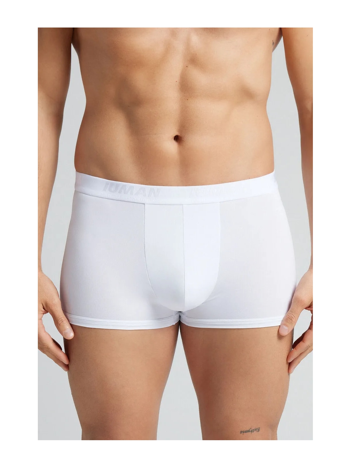 Cueca Boxer Em Microfibra Com Logótipo Branco Intimissimi