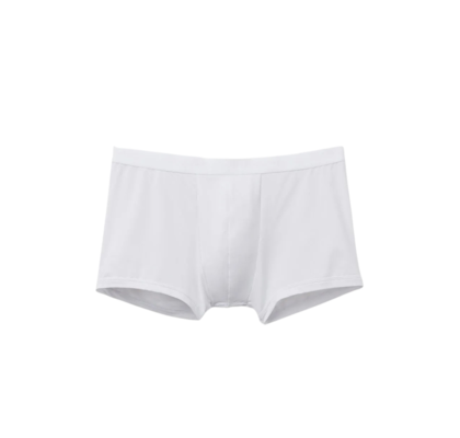 Cueca Boxer Em Microfibra Com Logótipo - Branco