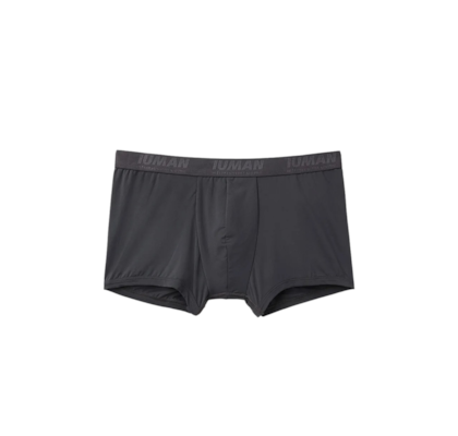 Cueca Boxer Em Microfibra Com Logótipo - Cinza