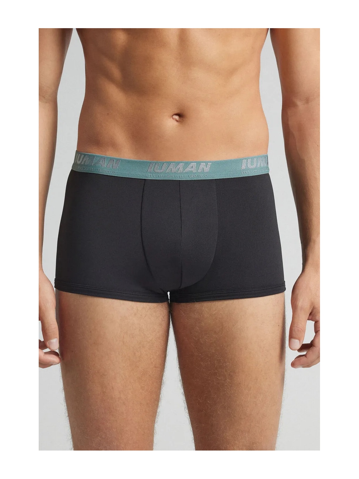 Cueca Boxer Em Microfibra Com Logótipo Preto Intimissimi