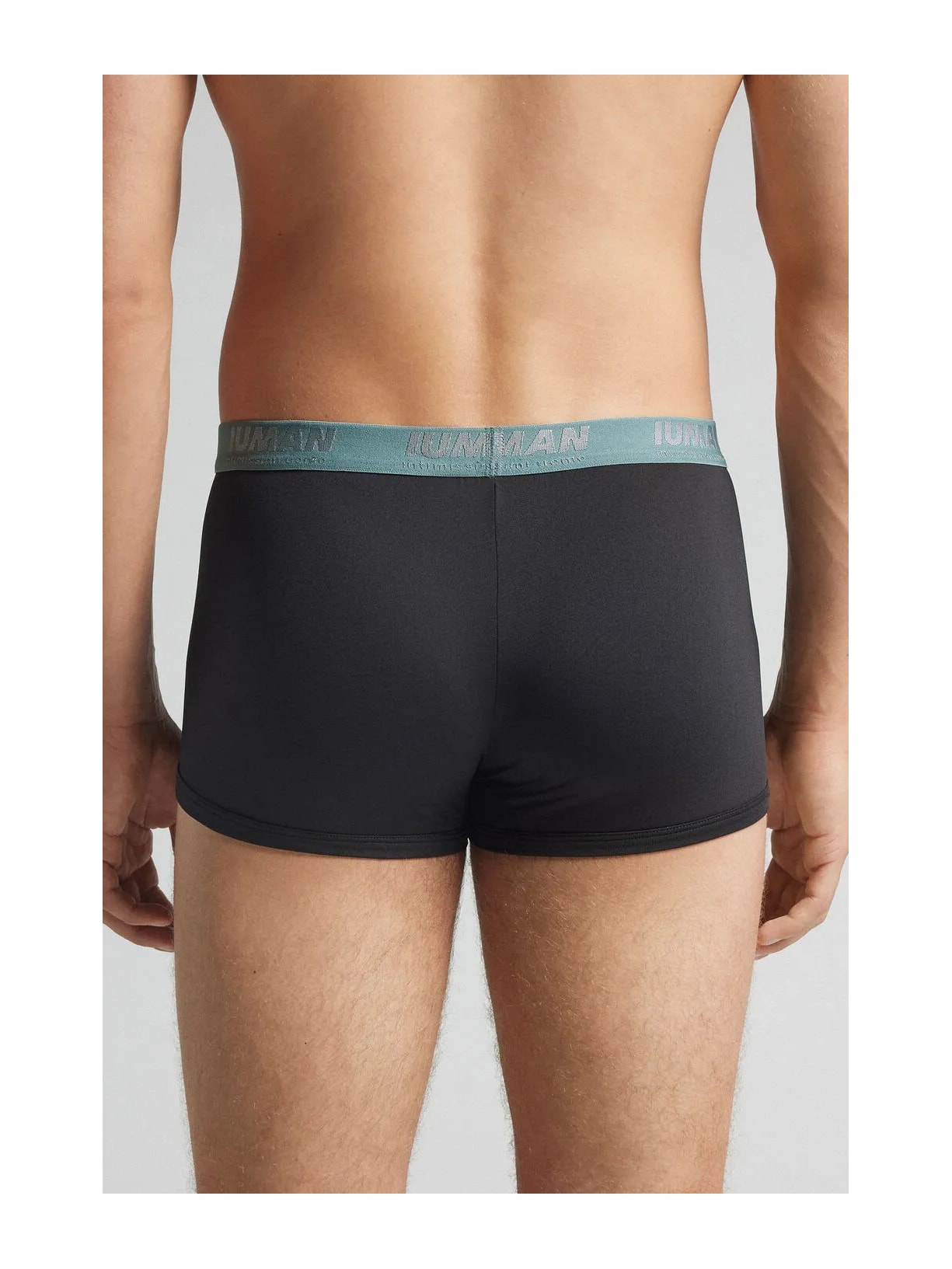 Cueca Boxer Em Microfibra Com Logótipo Preto Intimissimi