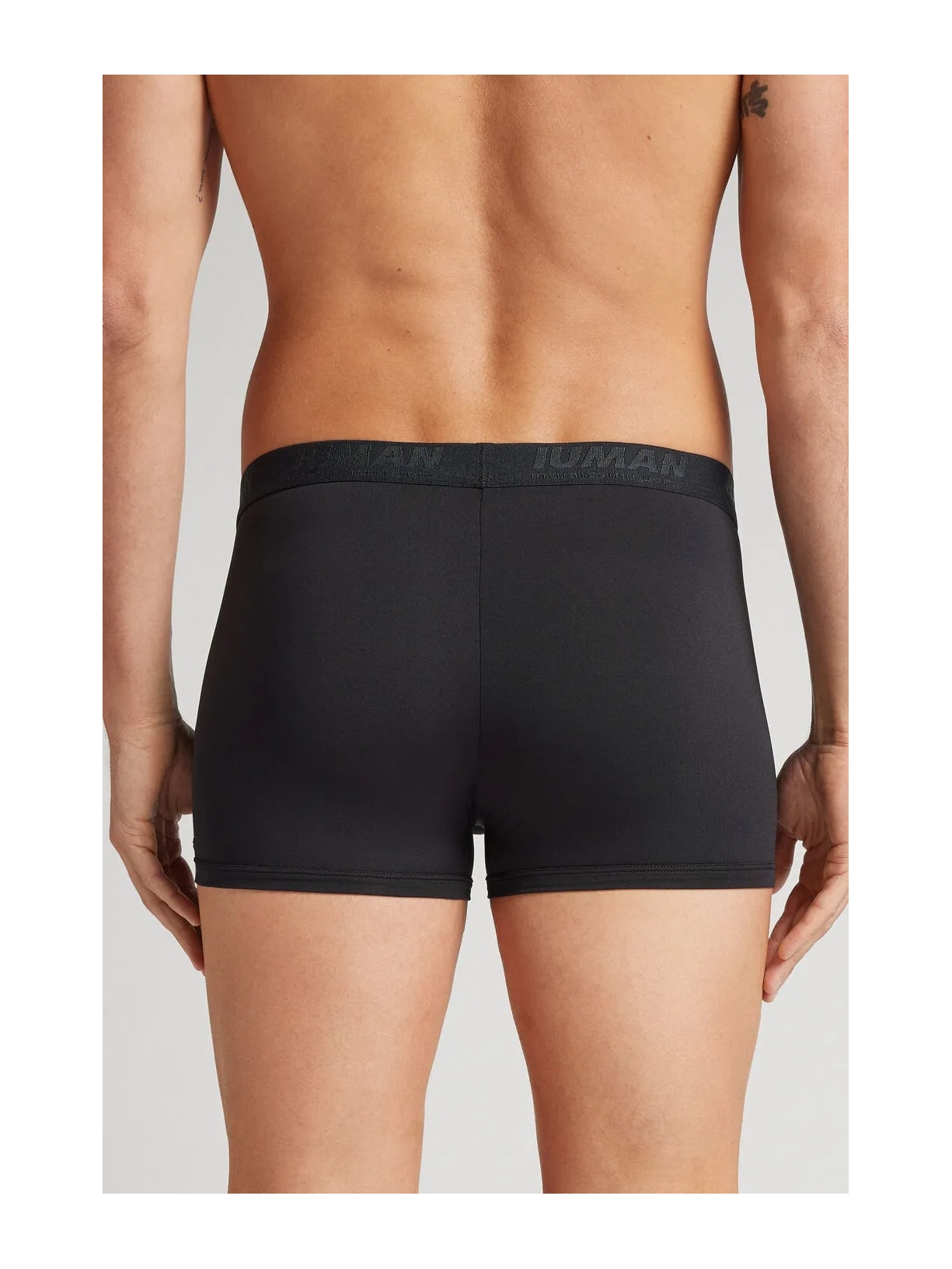 Cueca Boxer Em Microfibra Com Logótipo Preto Intimissimi