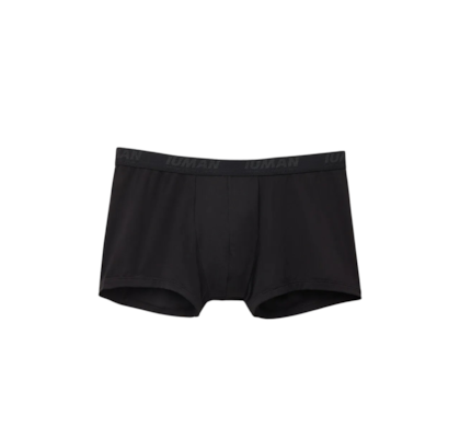 Cueca Boxer Em Microfibra Com Logótipo - Preto