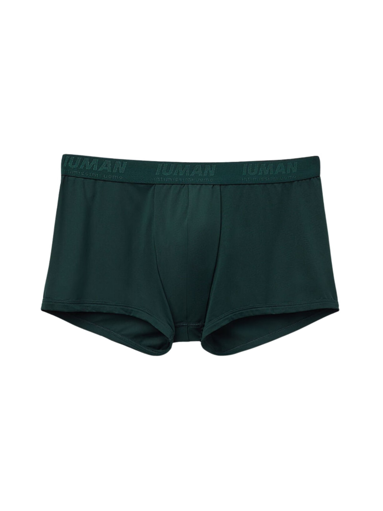 Cueca Boxer Em Microfibra Com Logótipo - Verde