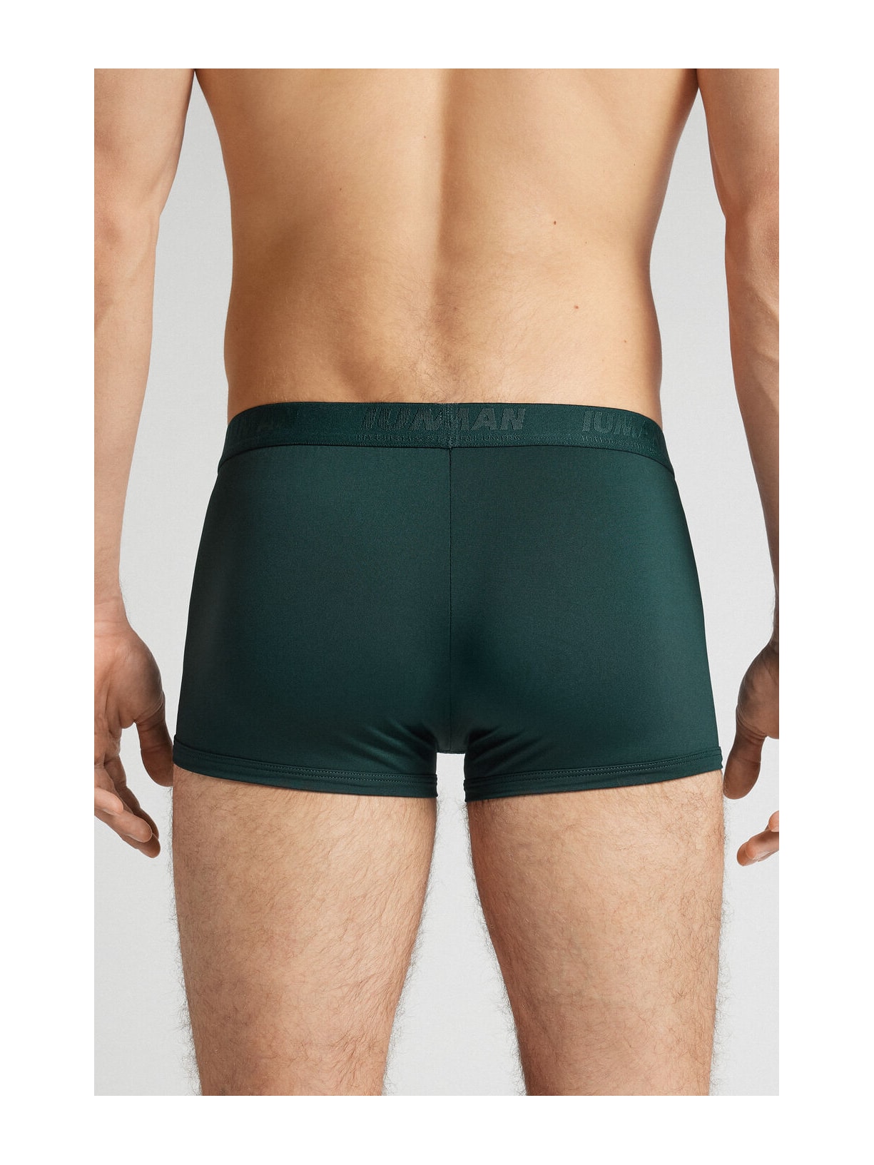 Cueca Boxer Em Microfibra Com Logótipo Verde Intimissimi