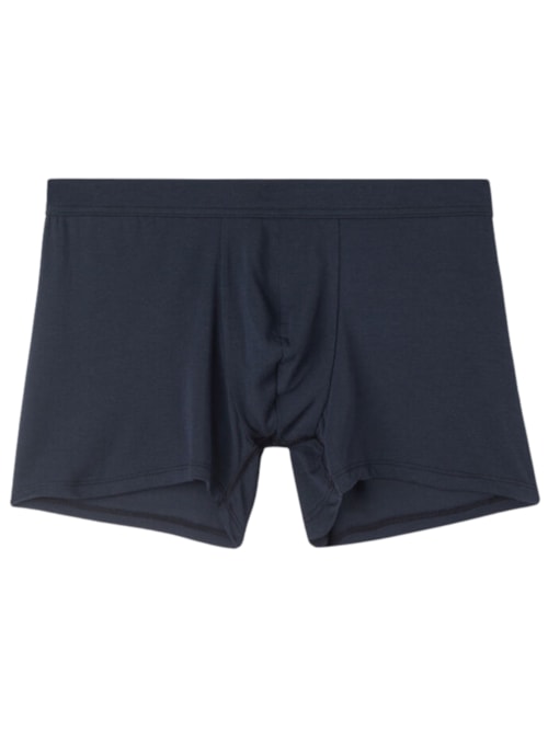 Cueca Boxer Em Modal e Seda - Azul