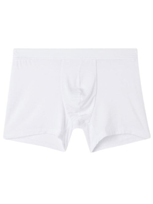 Cueca Boxer Em Modal e Seda - Branco