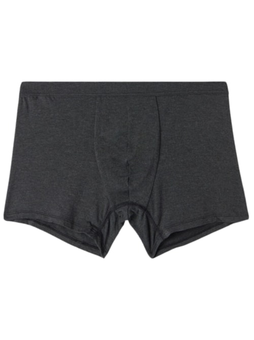Cueca Boxer Em Modal e Seda - Cinza