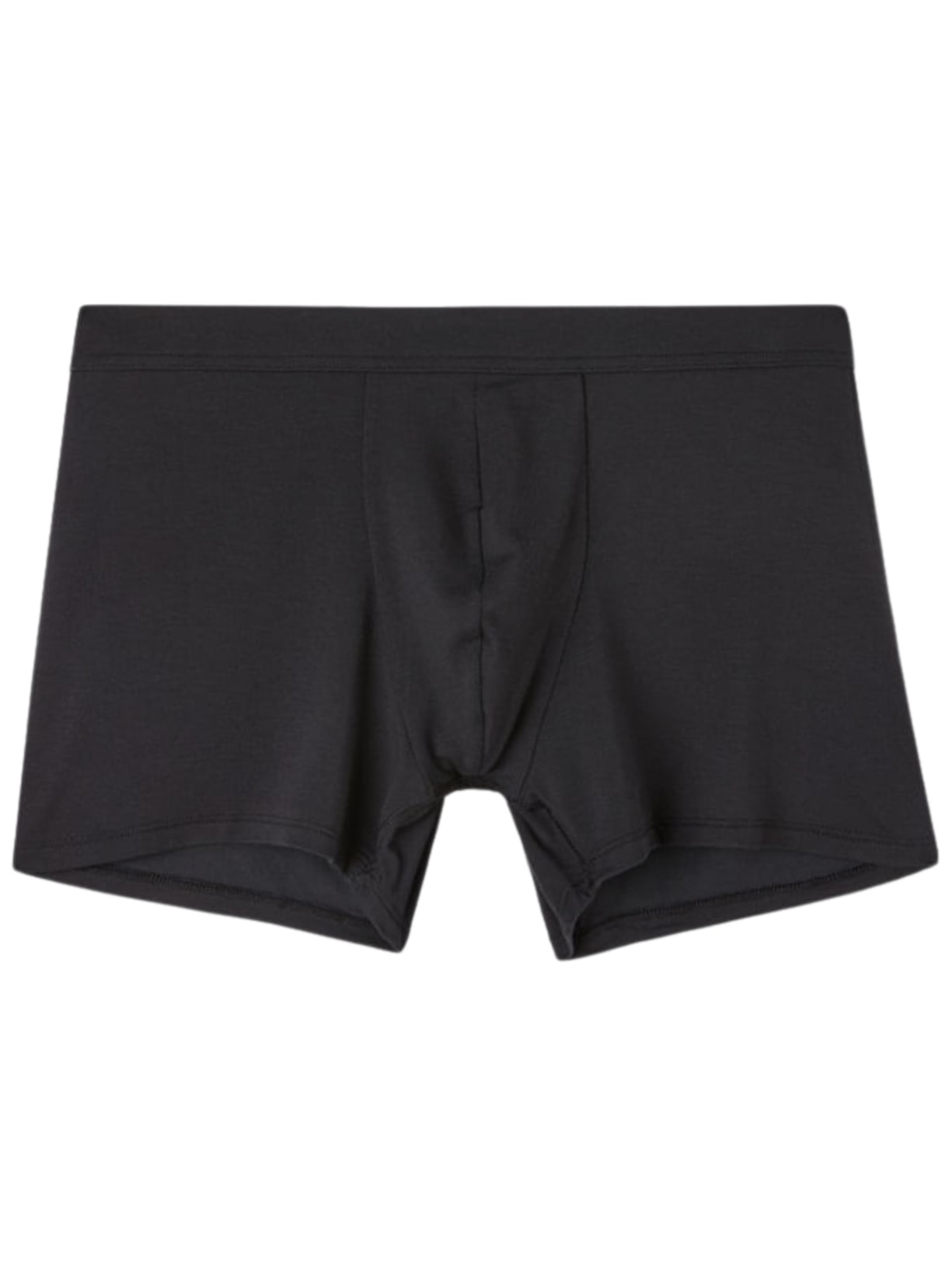 Cueca Boxer Em Modal e Seda - Preto