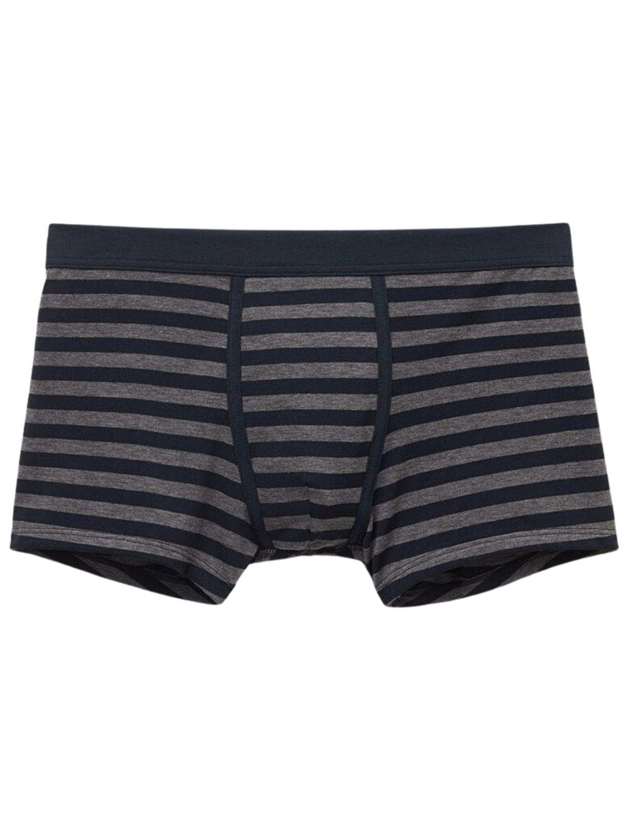 Cueca Boxer Listrada Em Algodão Supima - Cinza