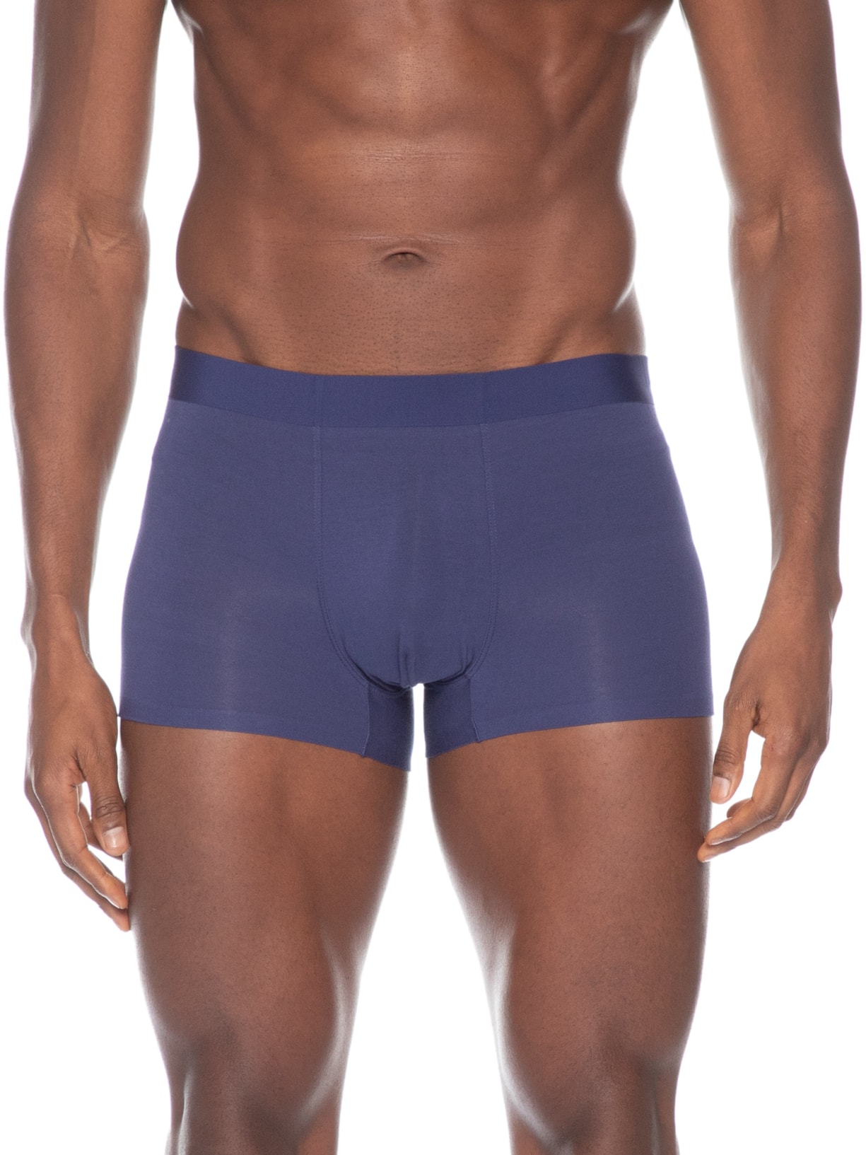 Cueca Boxer Masculina Modal Com Elastano Azul Escuro Basiq Men