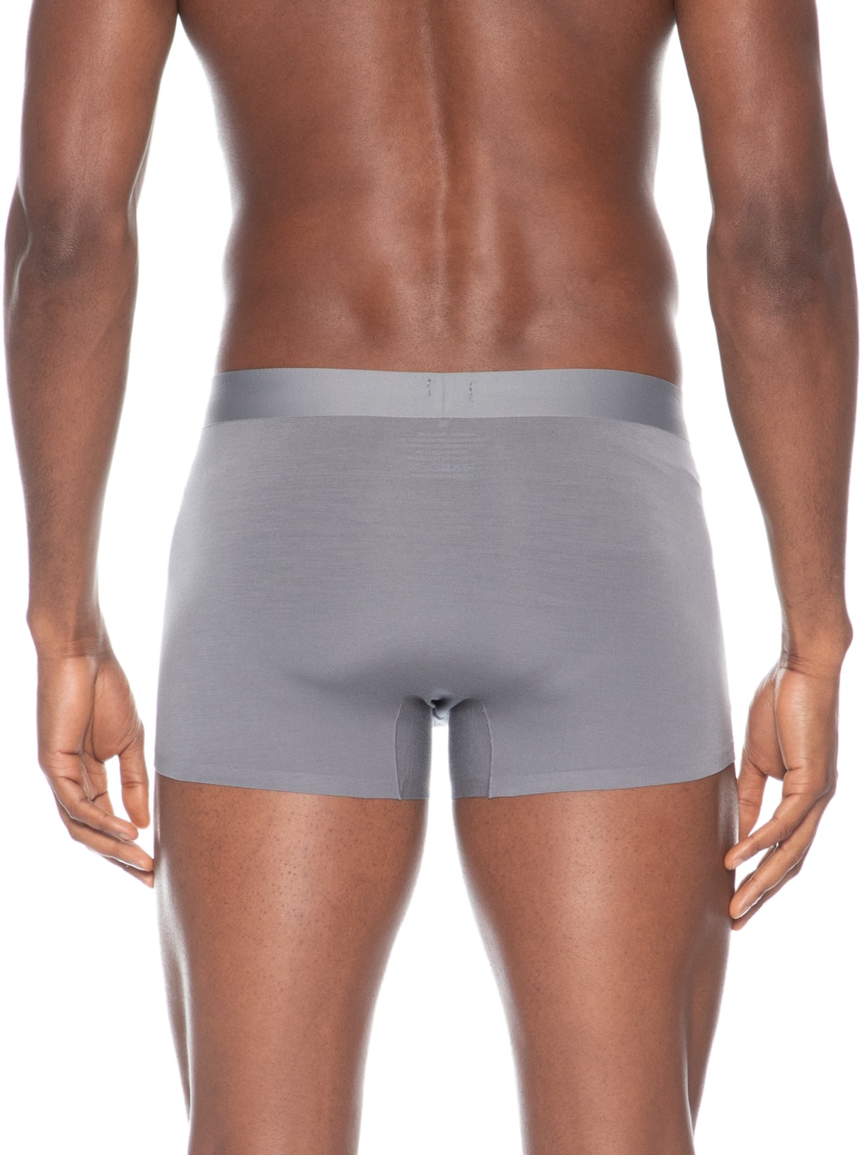 Cueca Boxer Masculina Modal Com Elastano Cinza Escuro Basiq Men