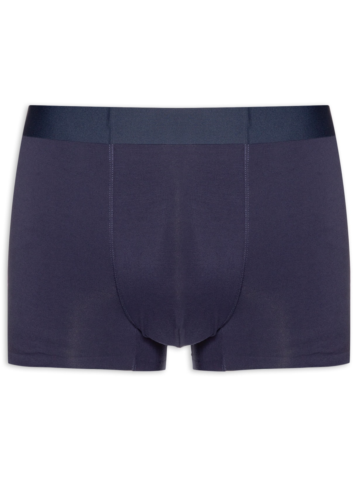 Cueca Boxer Masculina Modal Com Elastasno Azul Basiq Men