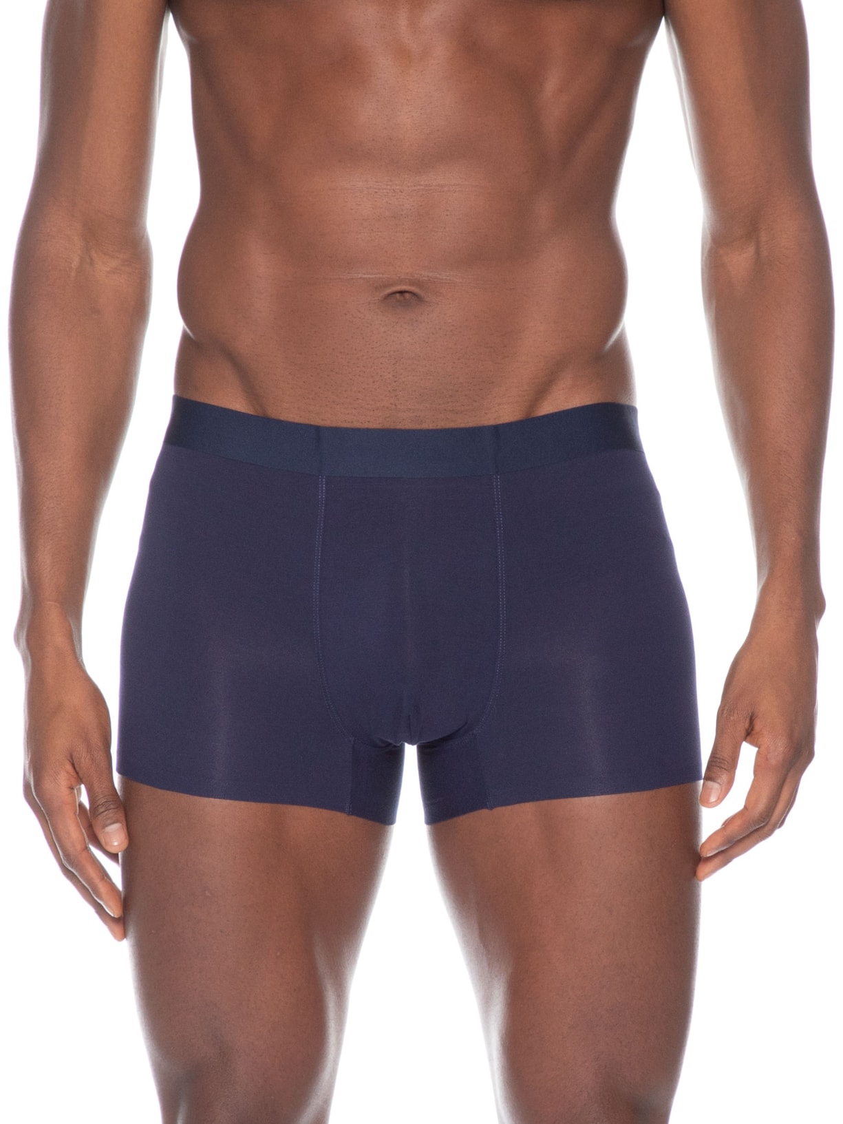 Cueca Boxer Masculina Modal Com Elastasno Azul Basiq Men