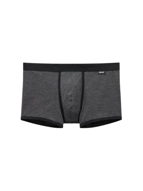 Cueca Boxer Mil Listras Em Algodão Supima - Preto