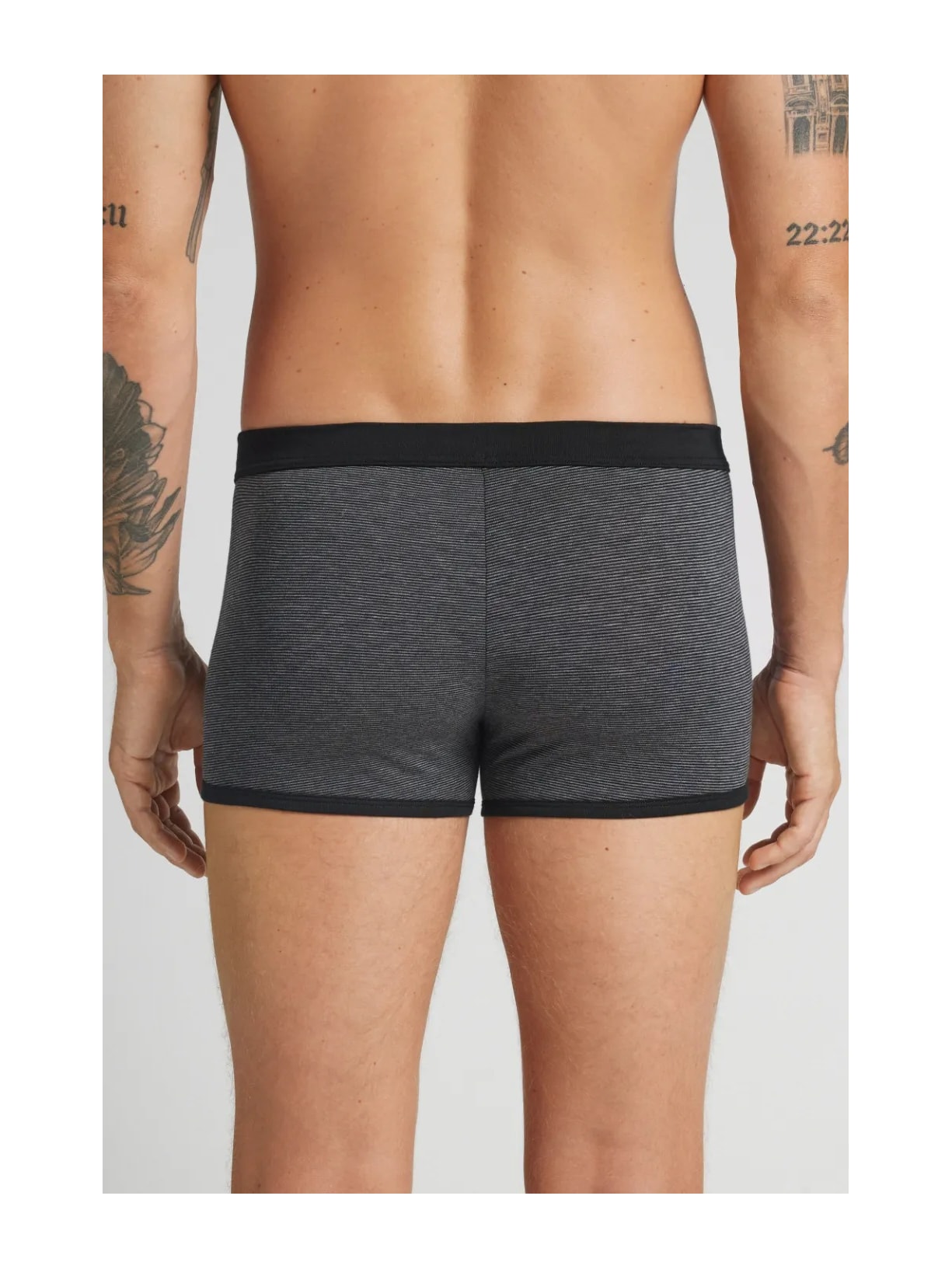 Cueca Boxer Mil Listras Em Algodão Supima Preto Intimissimi