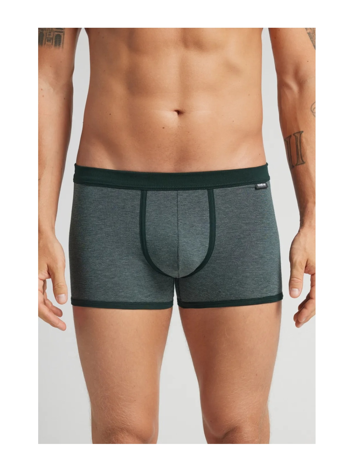 Cueca Boxer Mil Listras Em Algodão Supima Verde Intimissimi