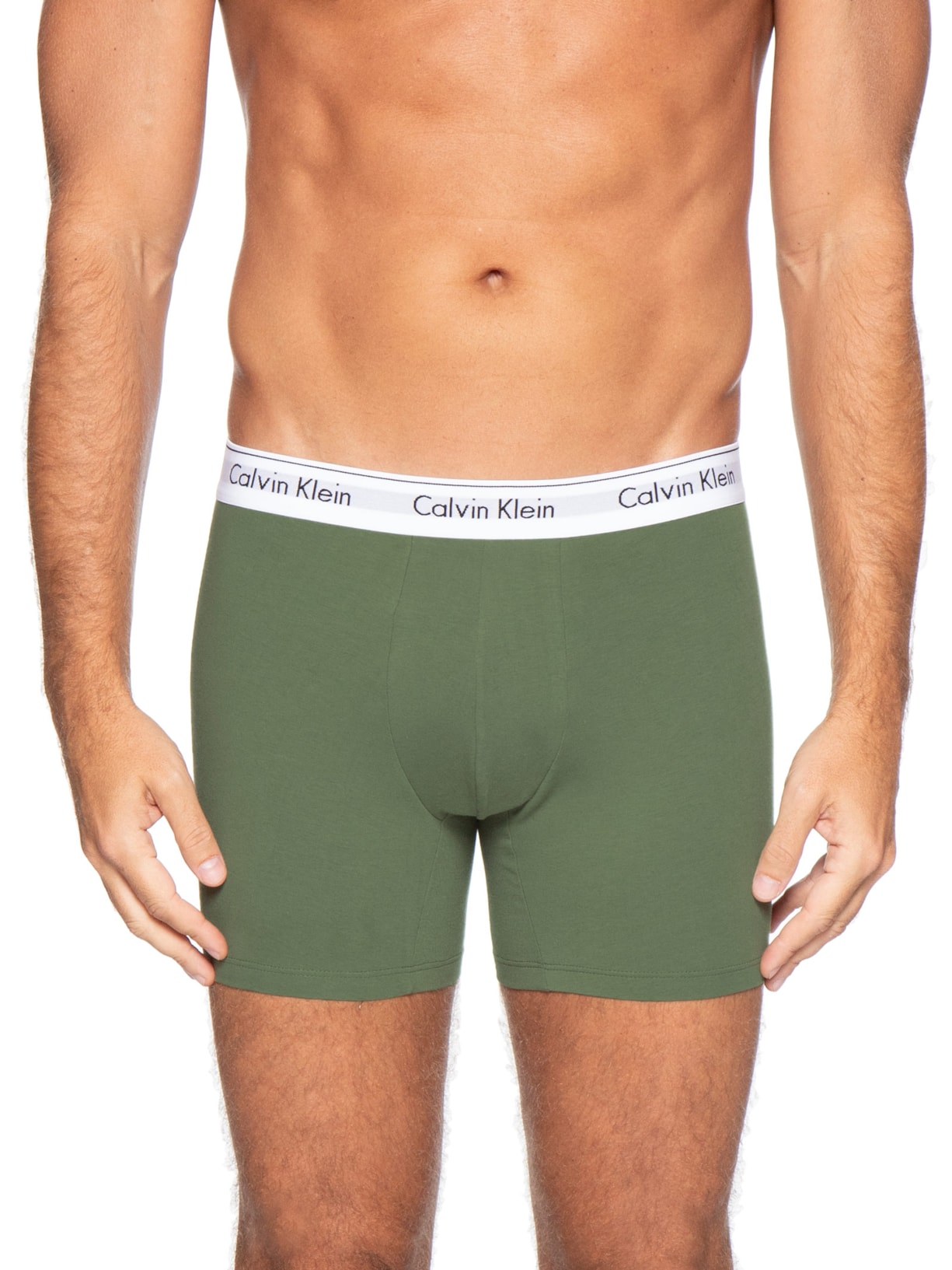 Cueca Boxer Modern Cotton Verde Calvin Klein Underwear