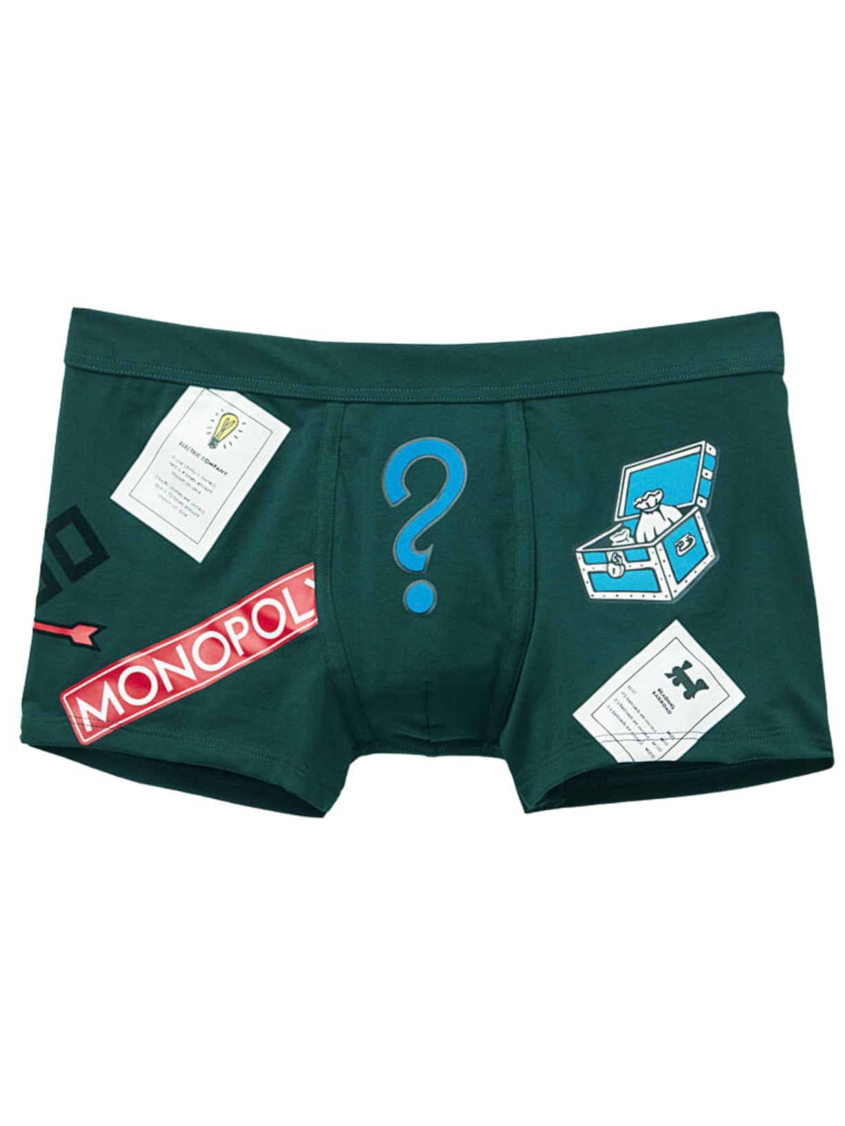 Cueca Boxer Monopoly Em Algodão Supima - Verde