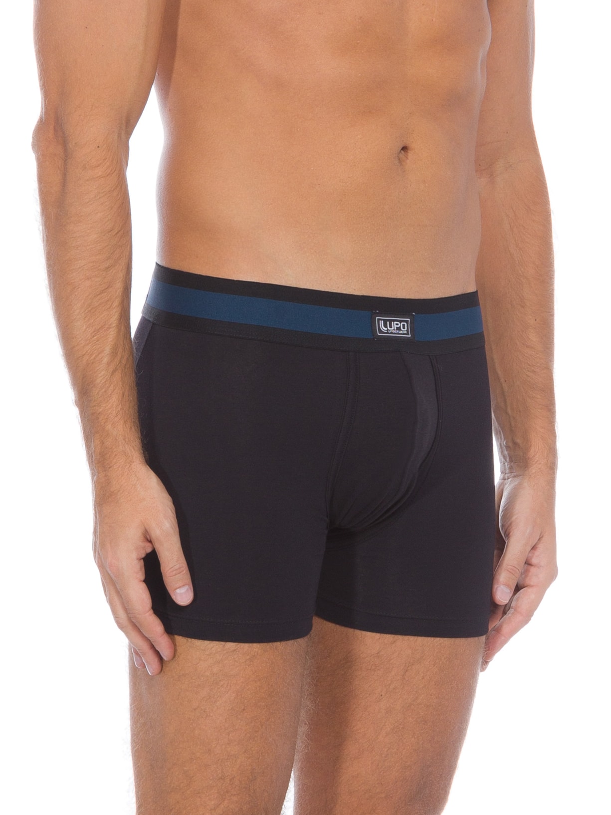 Cueca Boxer Preto Lupo