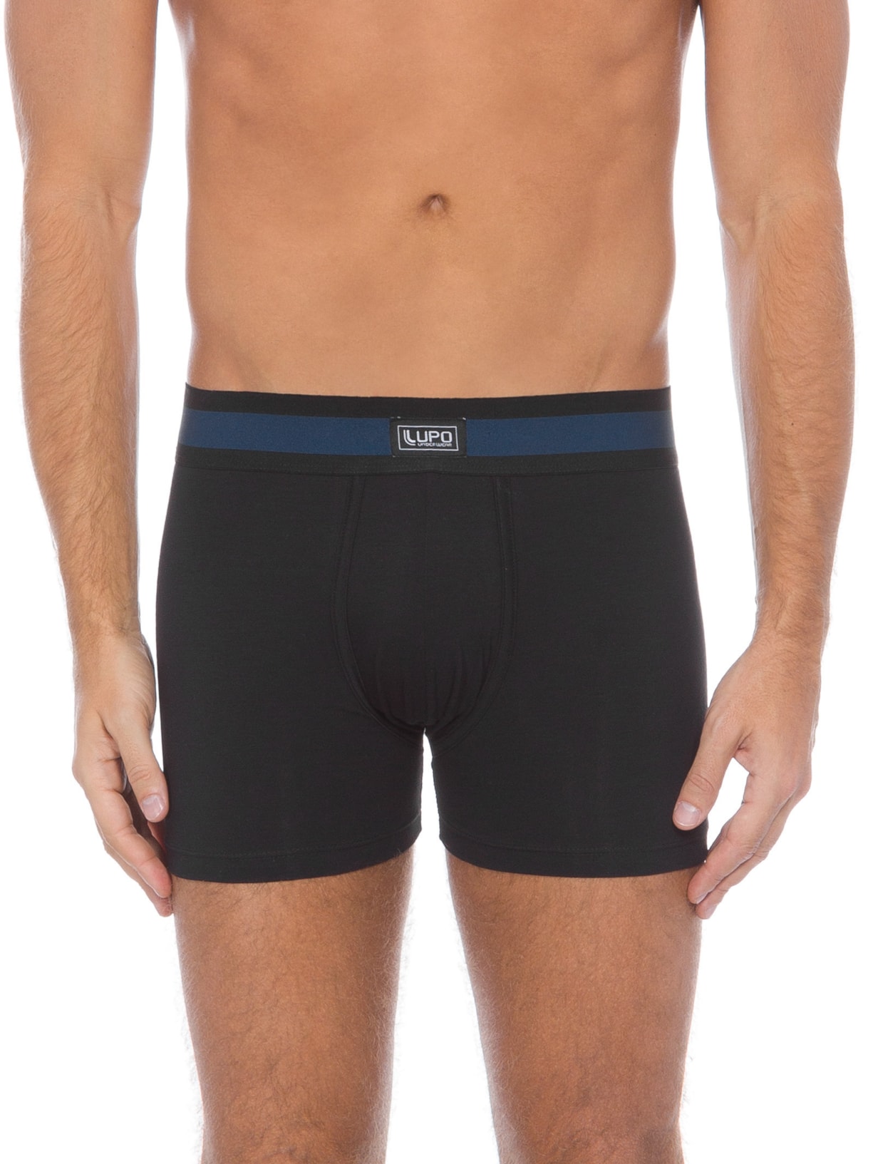 Cueca Boxer Preto Lupo