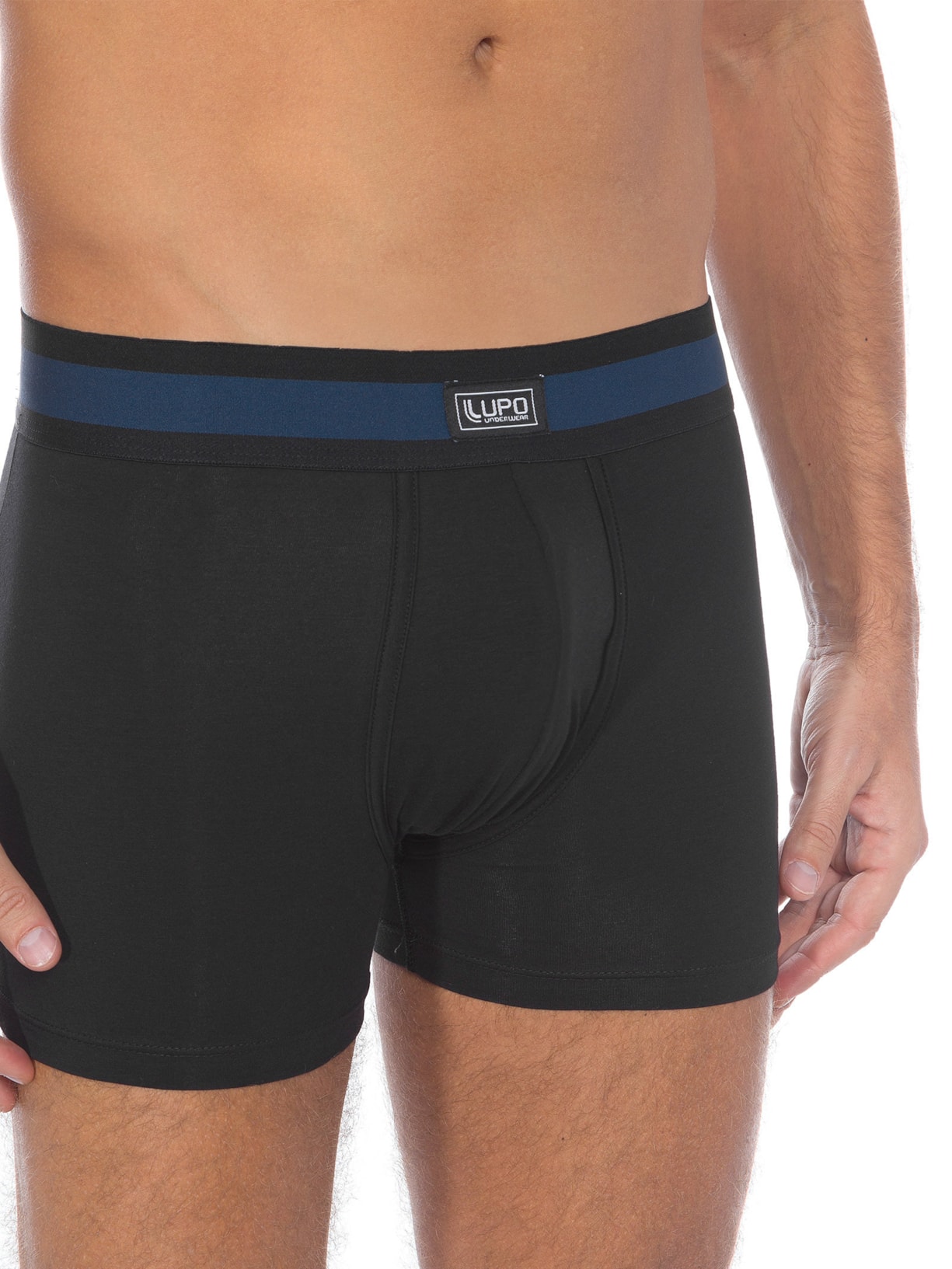 Cueca Boxer Preto Lupo