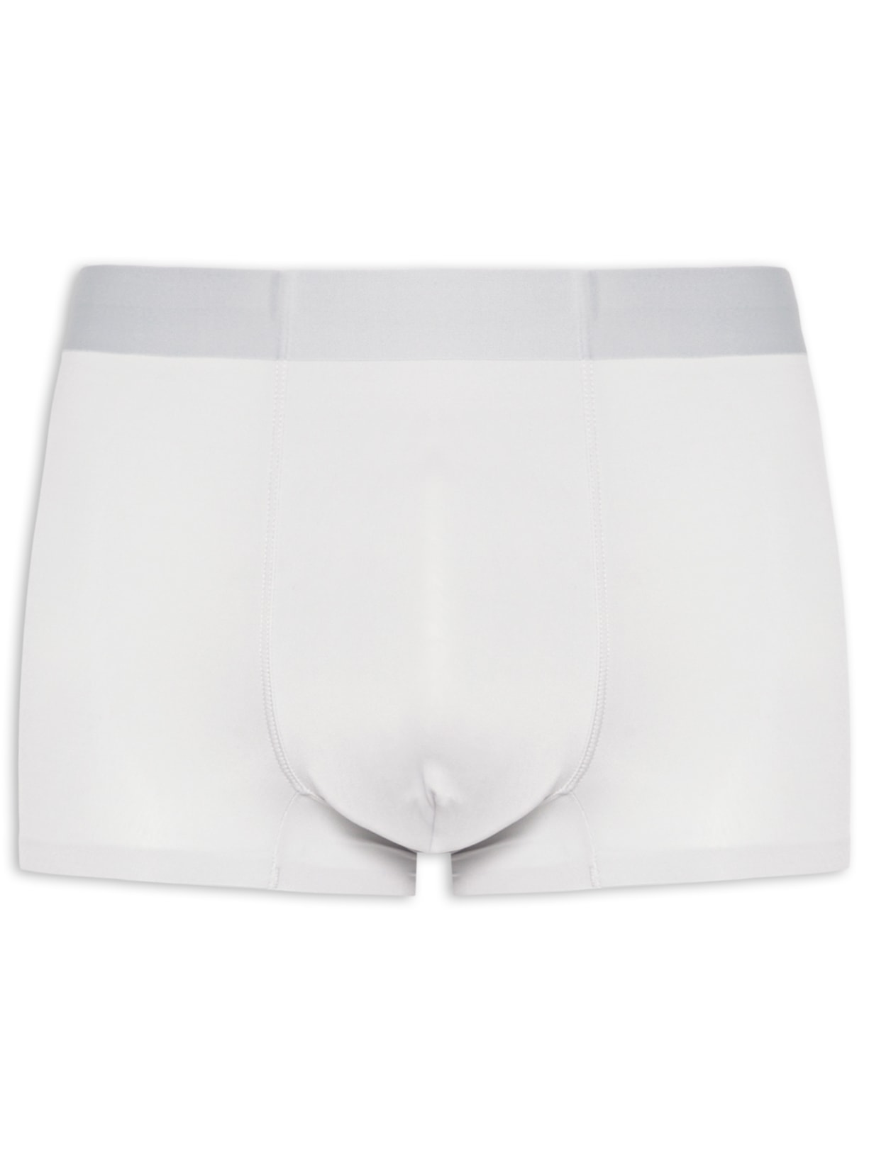 Cueca Boxer Sem Costura Poliamida Cinza Basiq Men